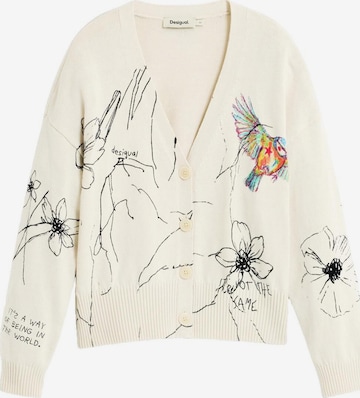 Desigual Strickjacke in Weiß: Vorderseite