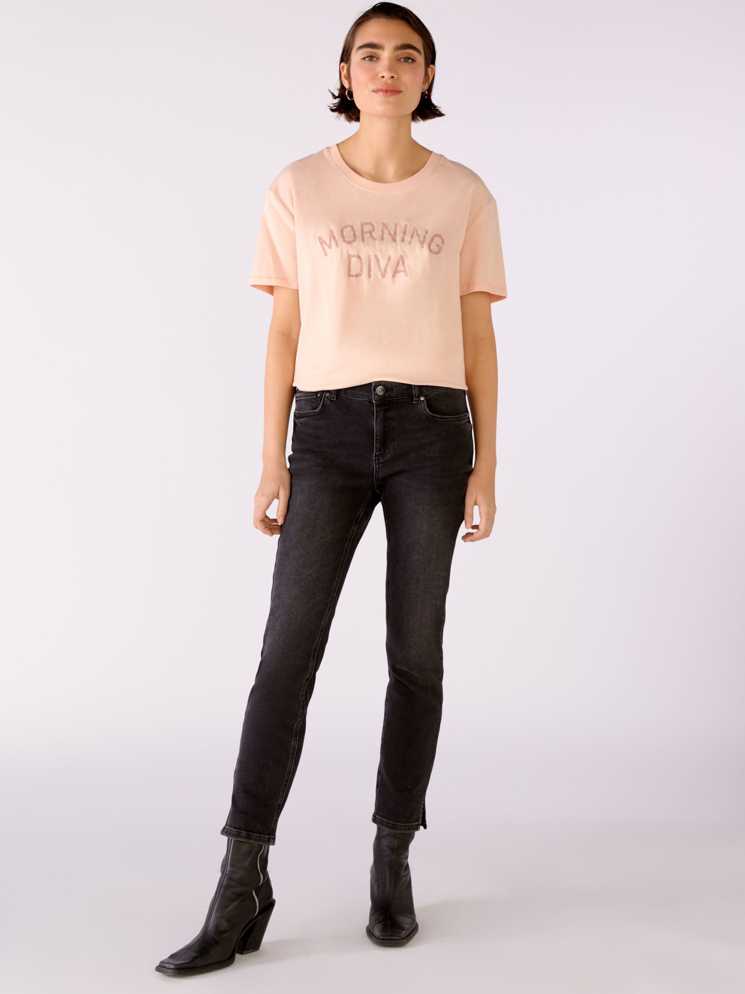 Frauen Shirts & Tops OUI T-Shirt in Pink - RY79636