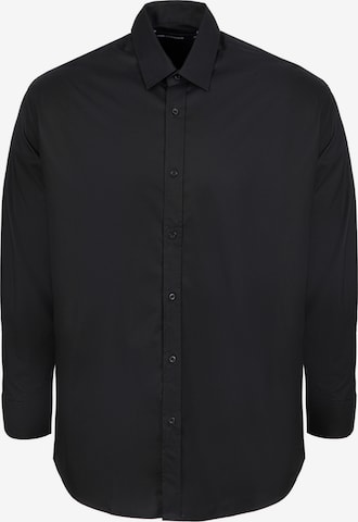 Fit confort Chemise Karl Lagerfeld en noir : devant