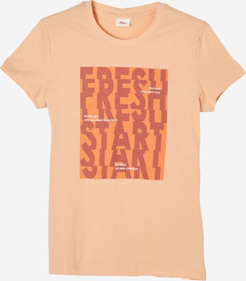 s.Oliver T-Shirt in Orange: predná strana