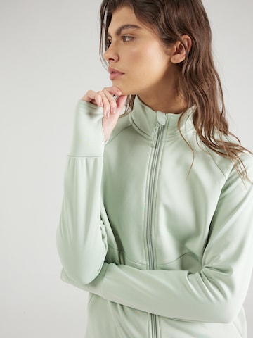 ONLY PLAY Athletic Zip-Up Hoodie 'JETTA' in Green