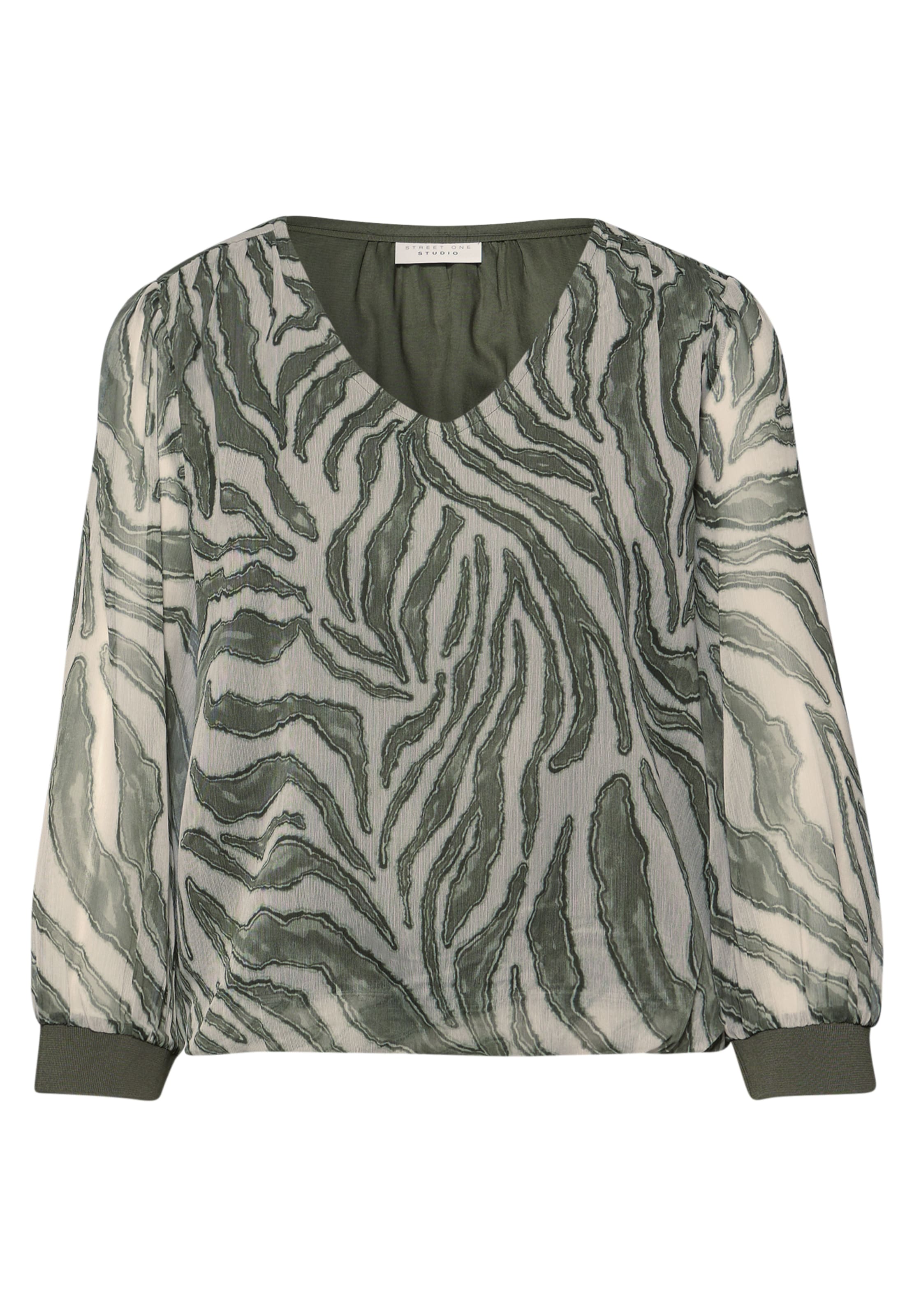 Street One Studio Blouse in Green: front