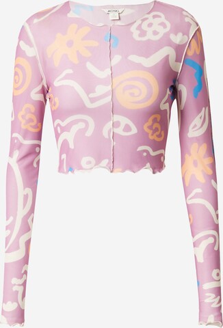 T-shirt Monki en rose : devant