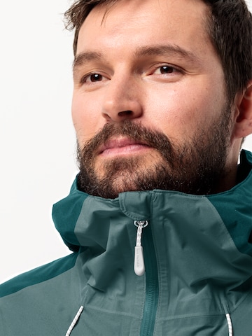 JACK WOLFSKIN - Casaco outdoor 'EAGLE PEAK' em verde