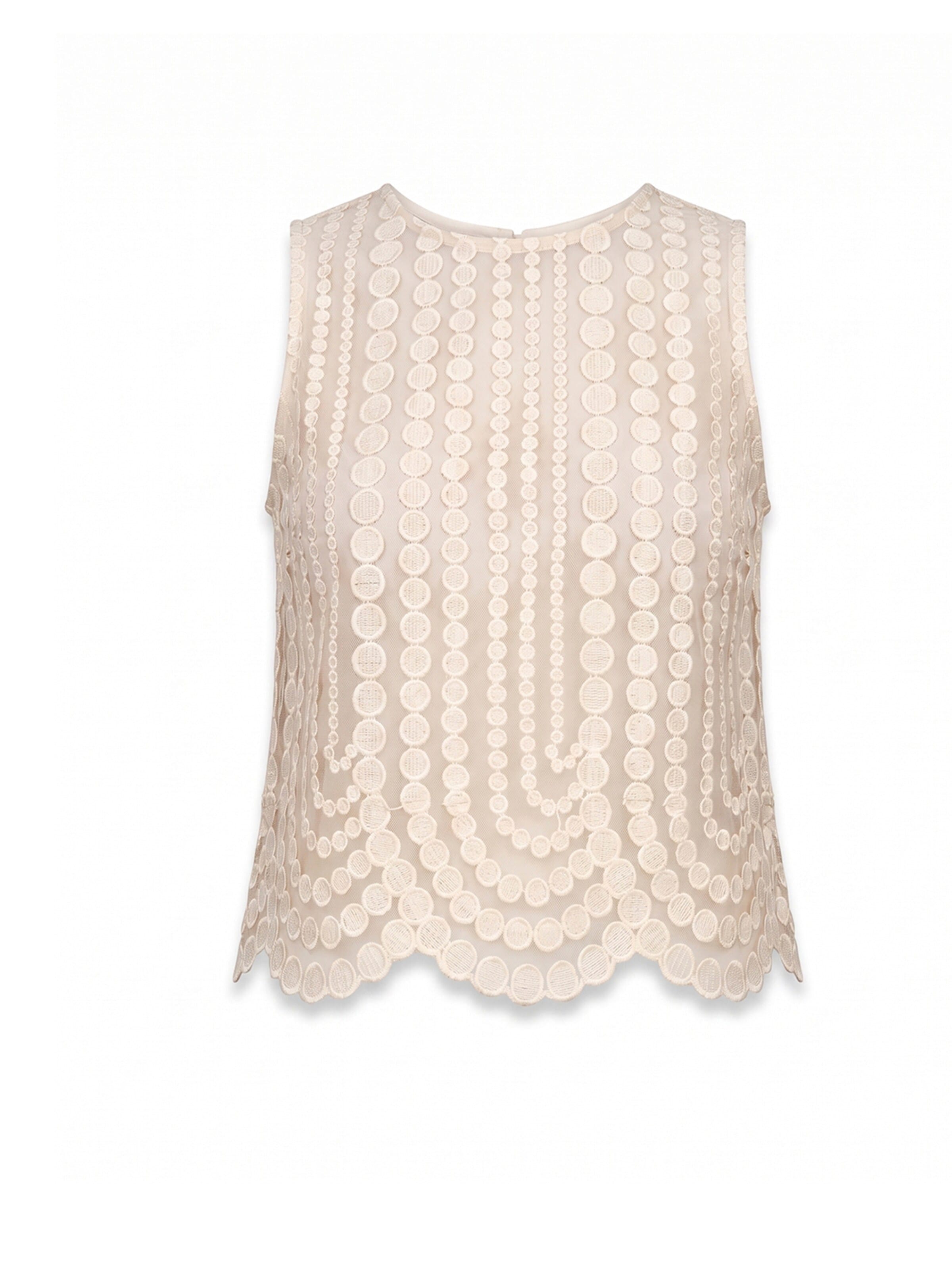 Haut Tantra en beige : devant