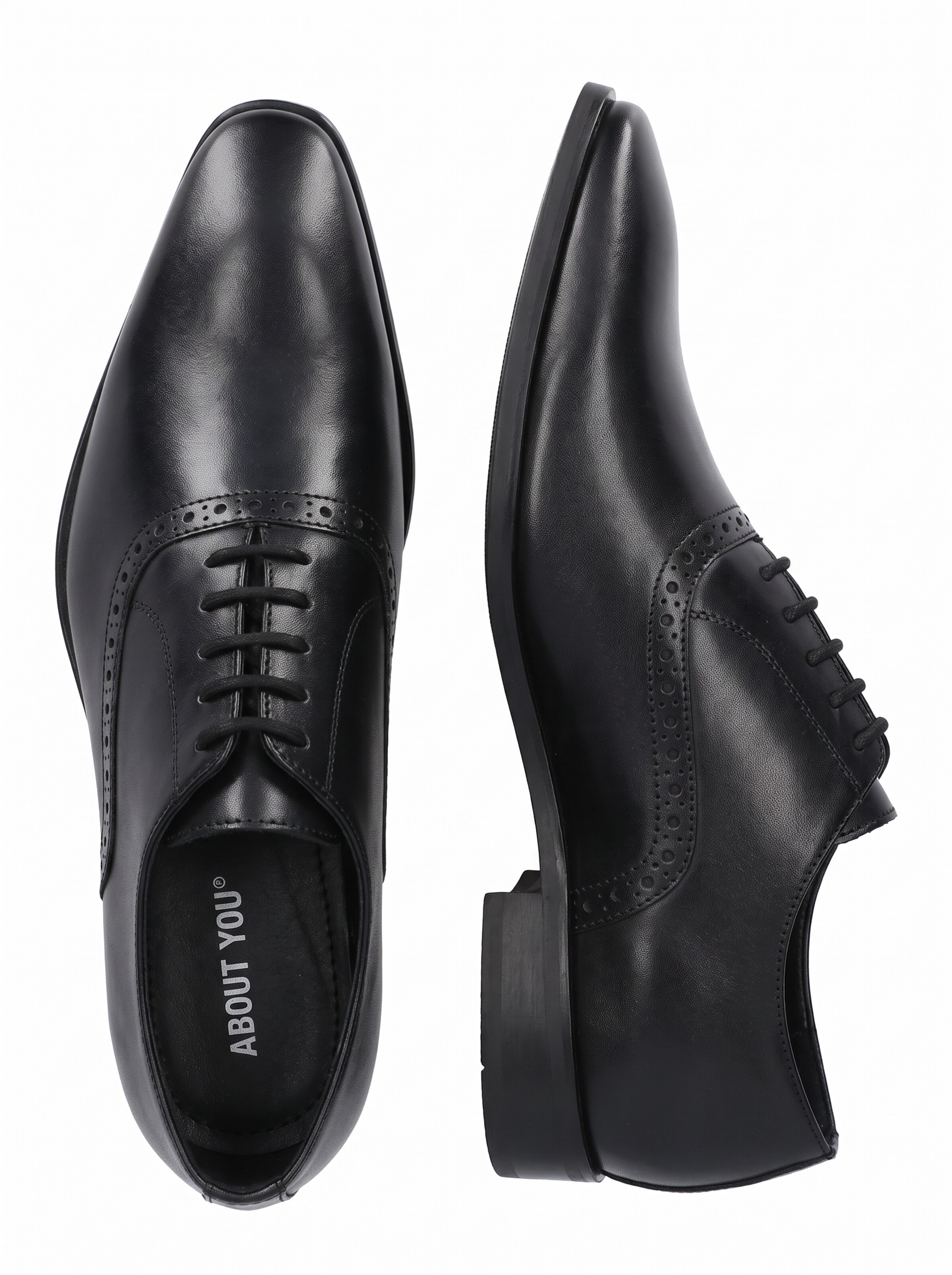 ABOUT YOU Lace-Up Shoes 'Niklas' in Black
