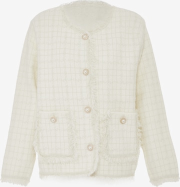 ZITHA Knit cardigan in White: front