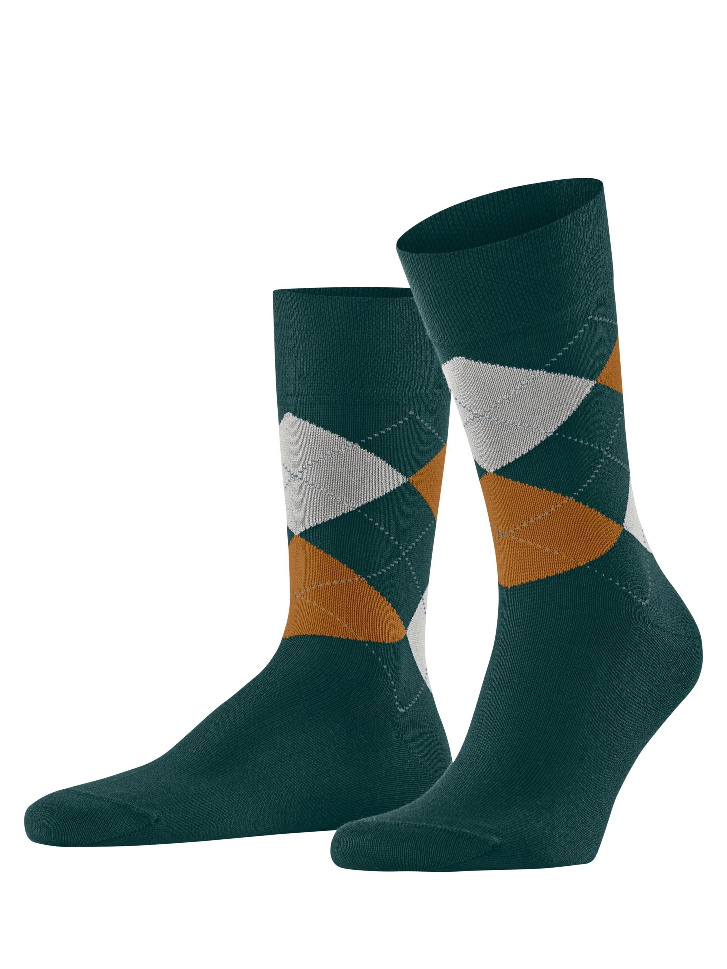 FALKE Socken 'Sensitive Argyle'‌ in Grün: Vorderseite