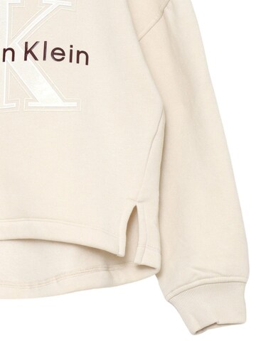 Calvin Klein Sweatshirt 'Felpa' in Beige