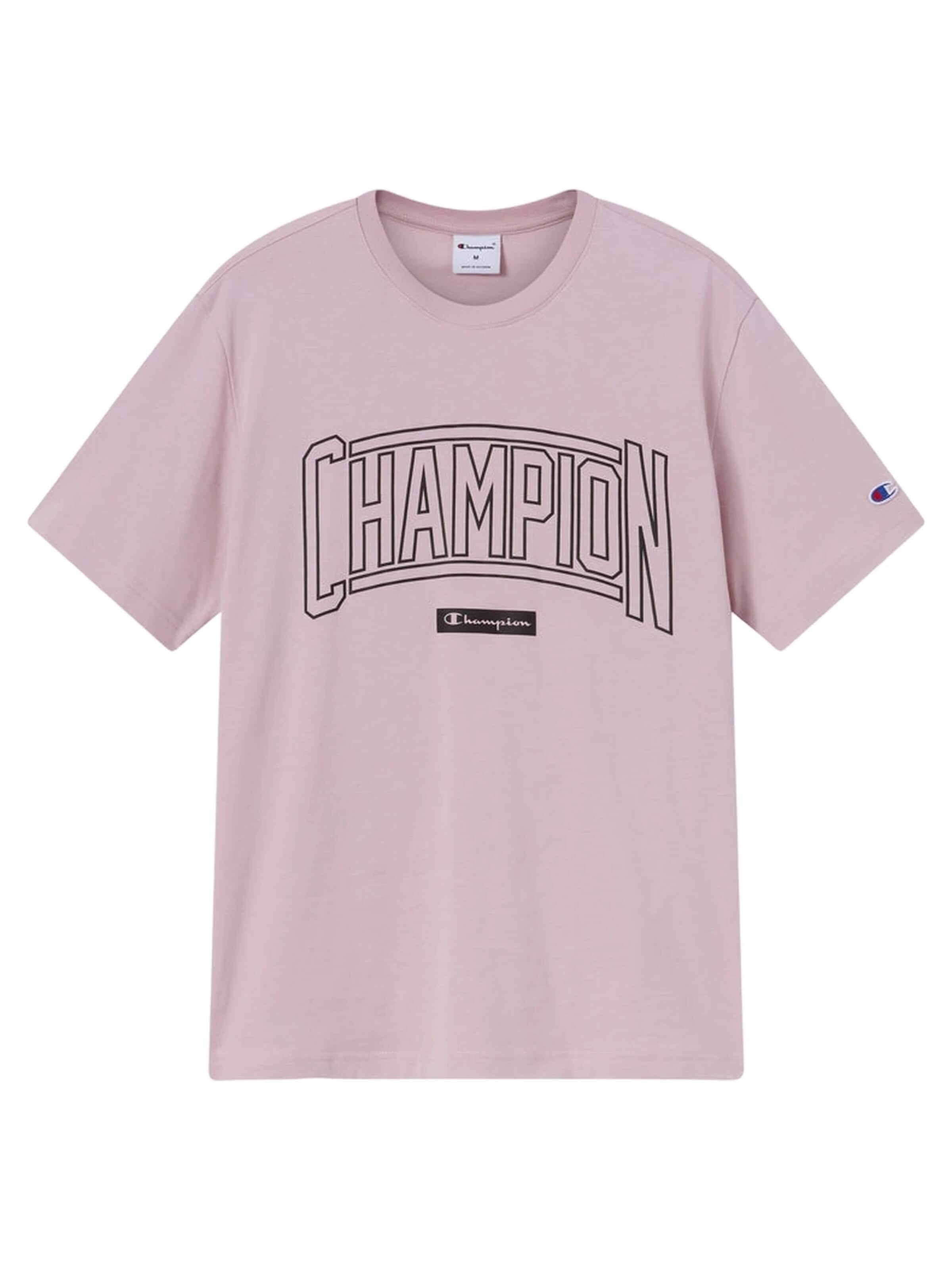 Champion -DO NOT USE- - Camiseta 'Camiseta champion rosa puff print crewneck tee' en rosa: frente