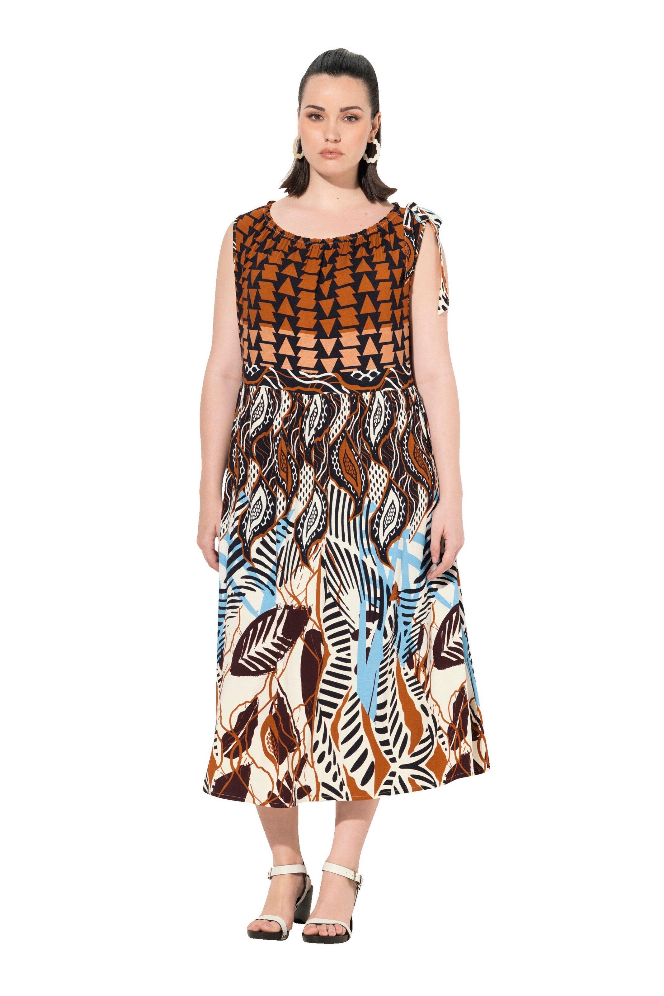 Ulla Popken Jurk in Bruin