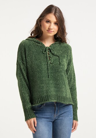 IZIA Sweater in Green: front