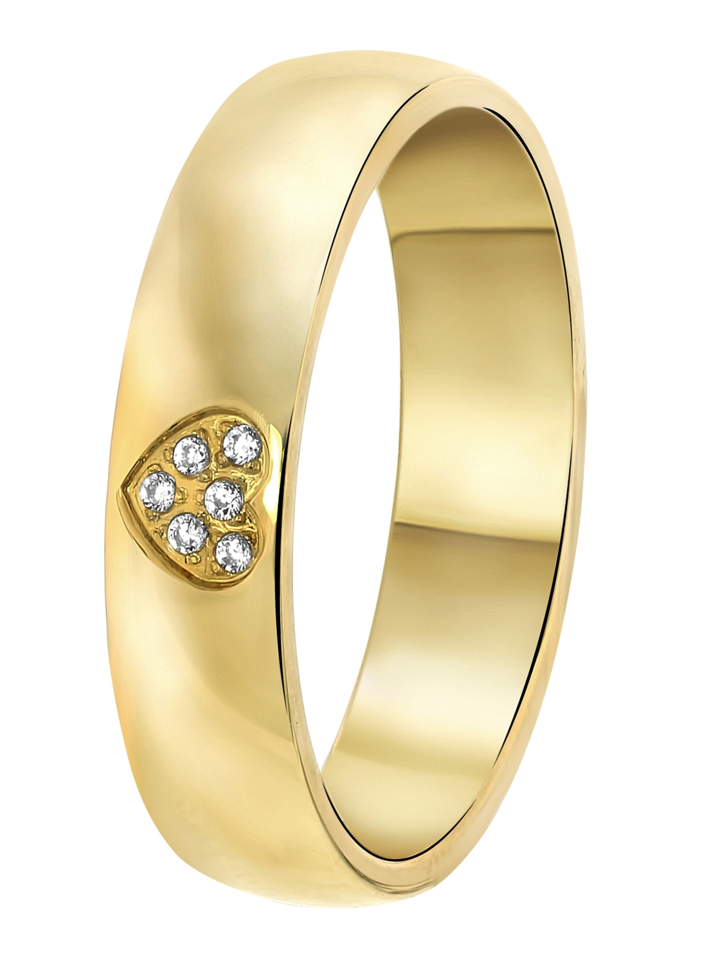 Lucardi Ring in Goud: voorkant