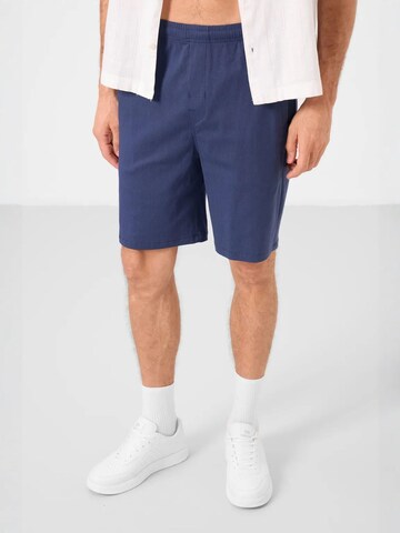 Pantalon Tommy Life en bleu : devant