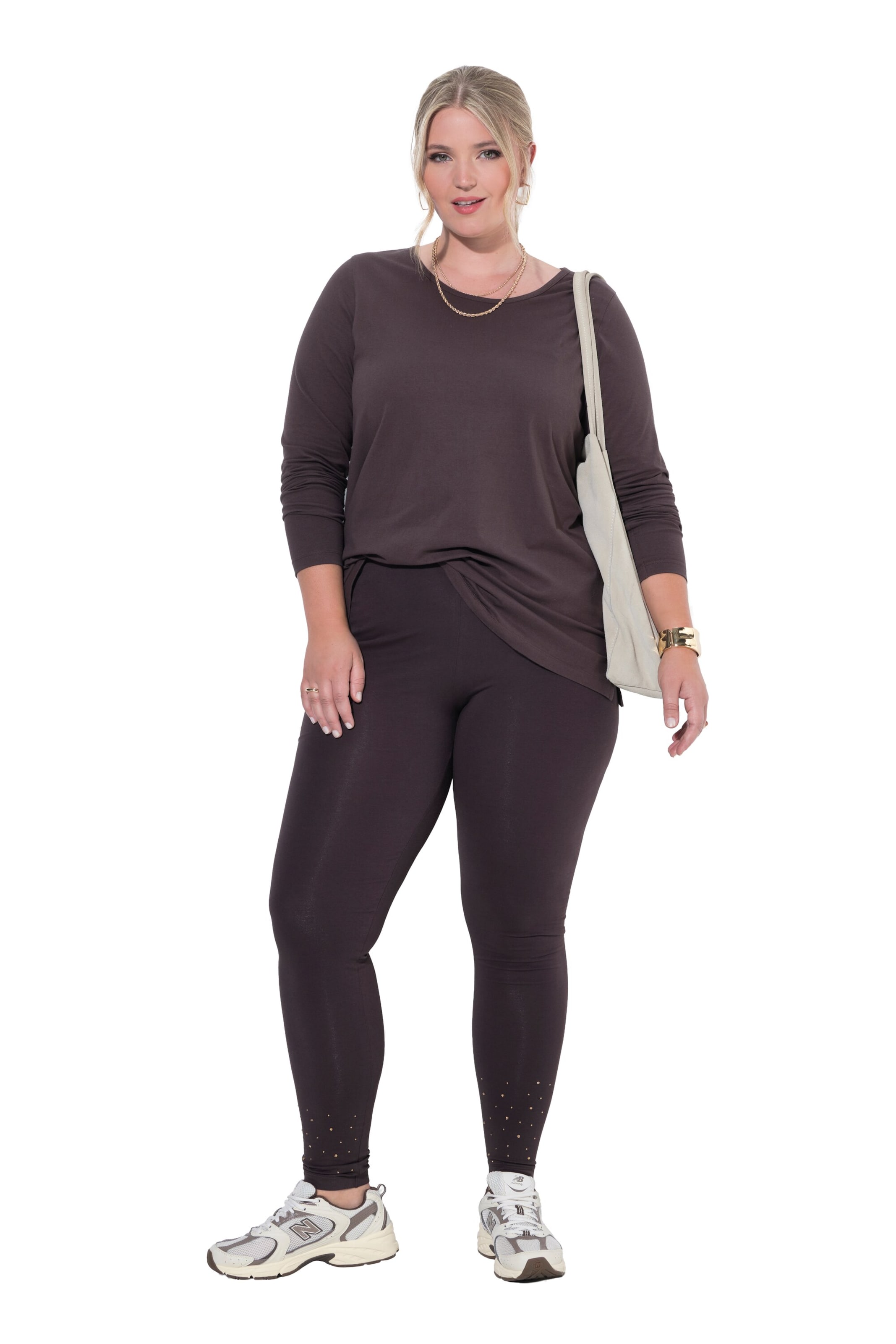 MIAMODA Skinny Leggings in Bruin