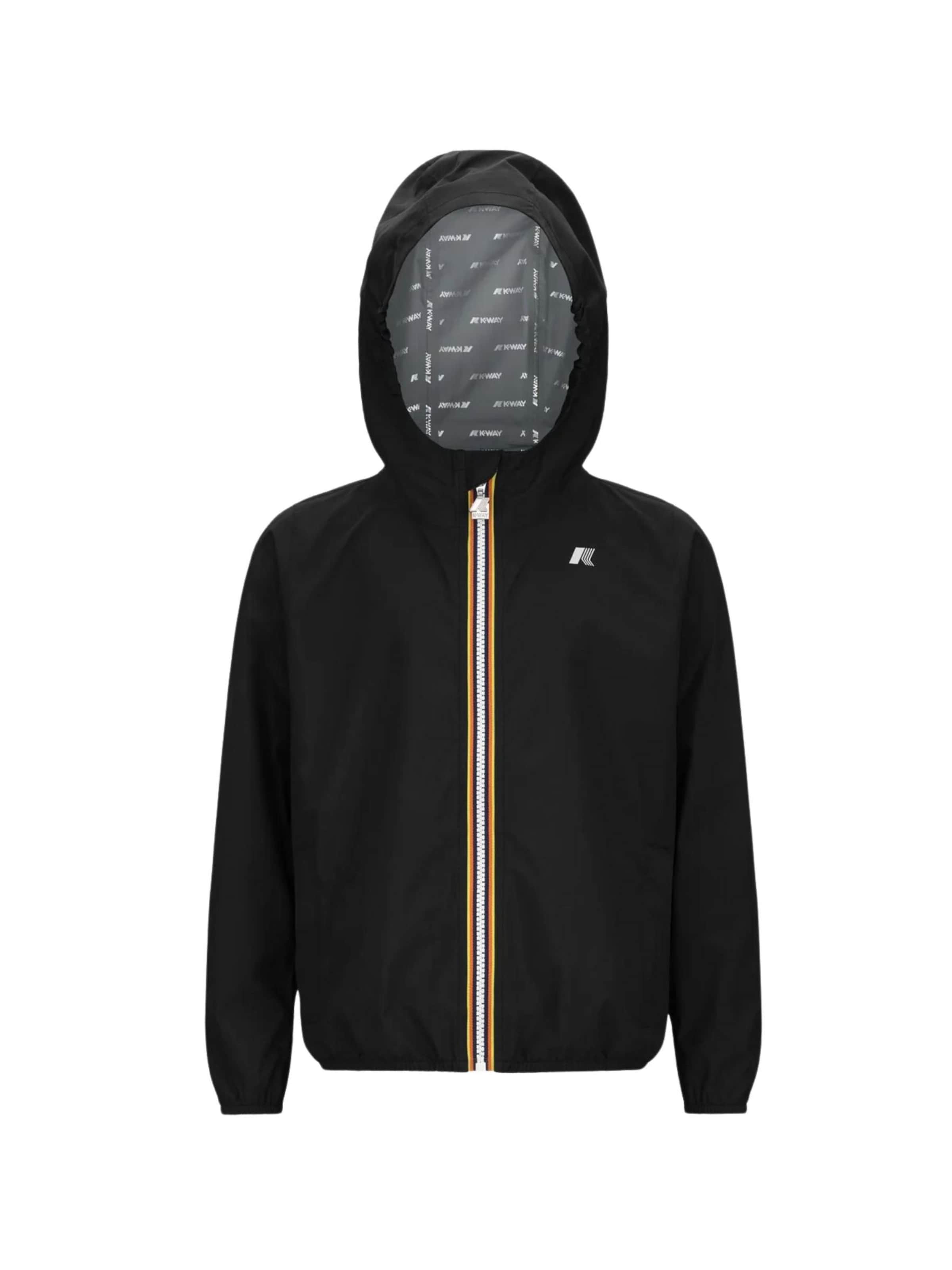 K-Way Between-season jacket 'K-WAY KIDS P.JACK STRETCH DOT GIUBBINO' in Black: front