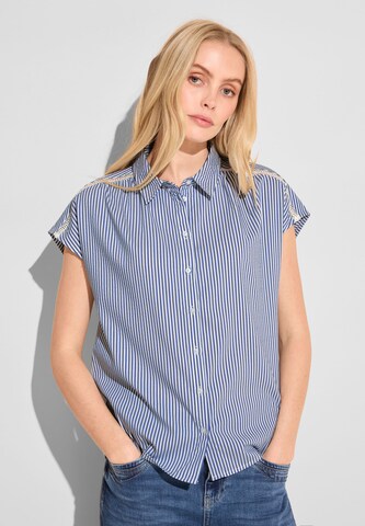 STREET ONE Blouse in Blauw: voorkant