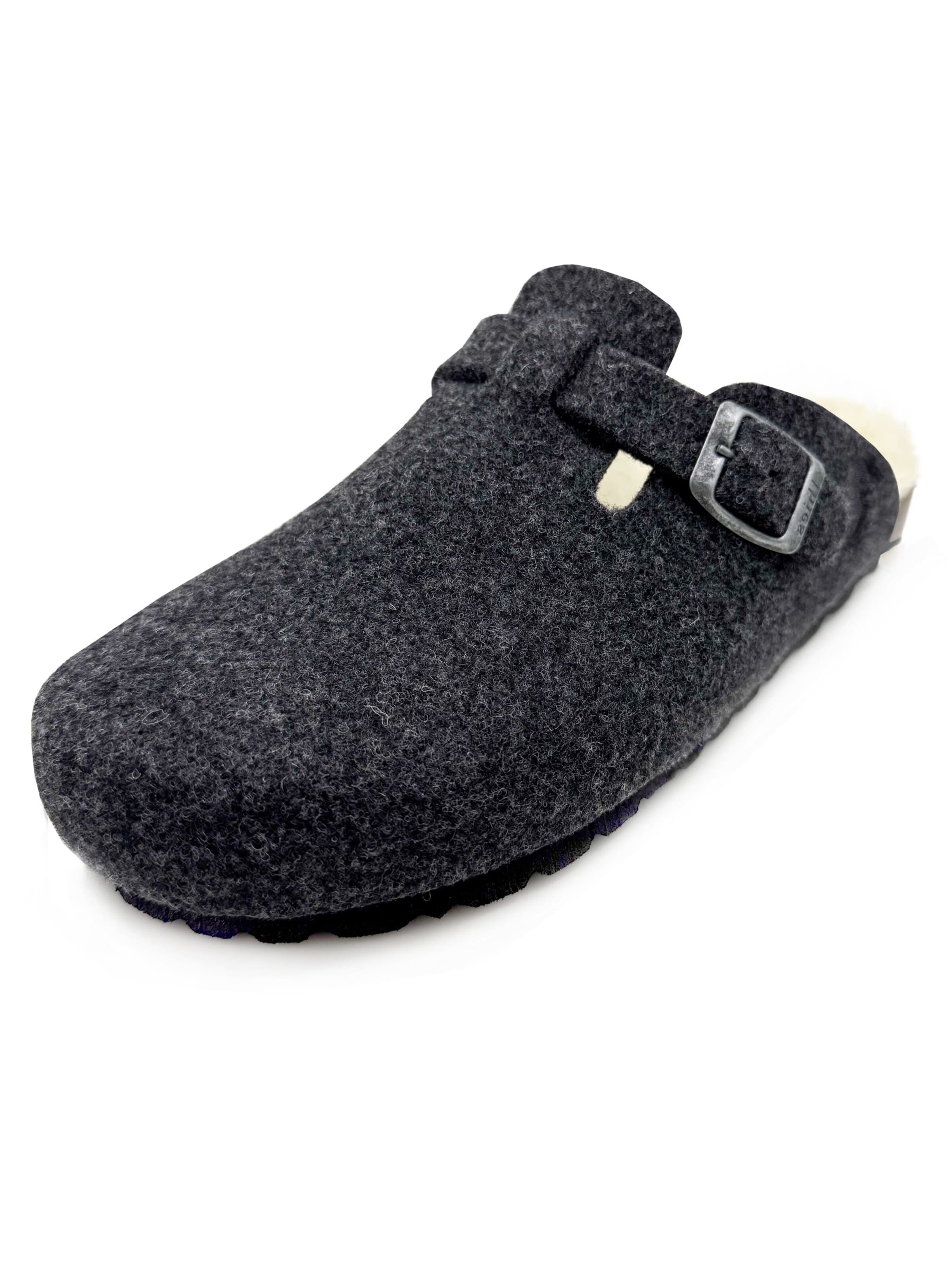 thies Clogs 'thies 1856 ® Recycled Wool Clog' in Grey: front