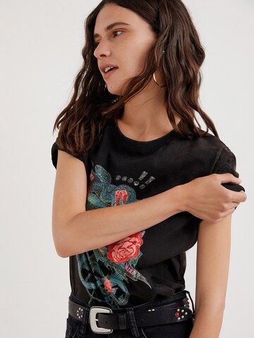 Desigual Shirt 'Yuba' in Zwart