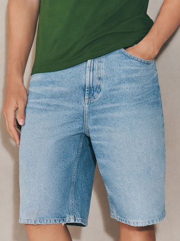 Next Loosefit Shorts in Blau: Vorderseite