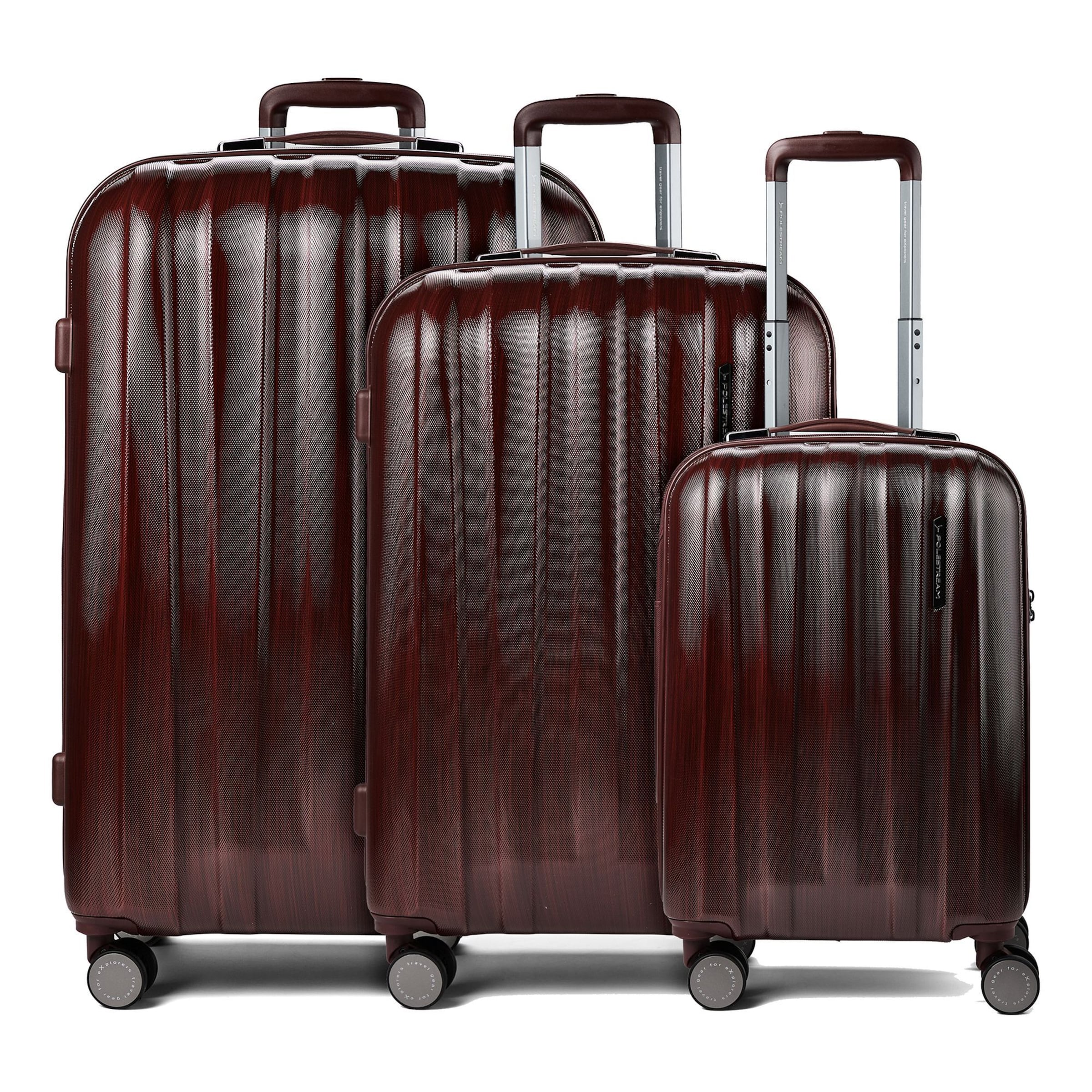 Polestream (STRZ) Suitcase set 'Moonrock' in Red: front
