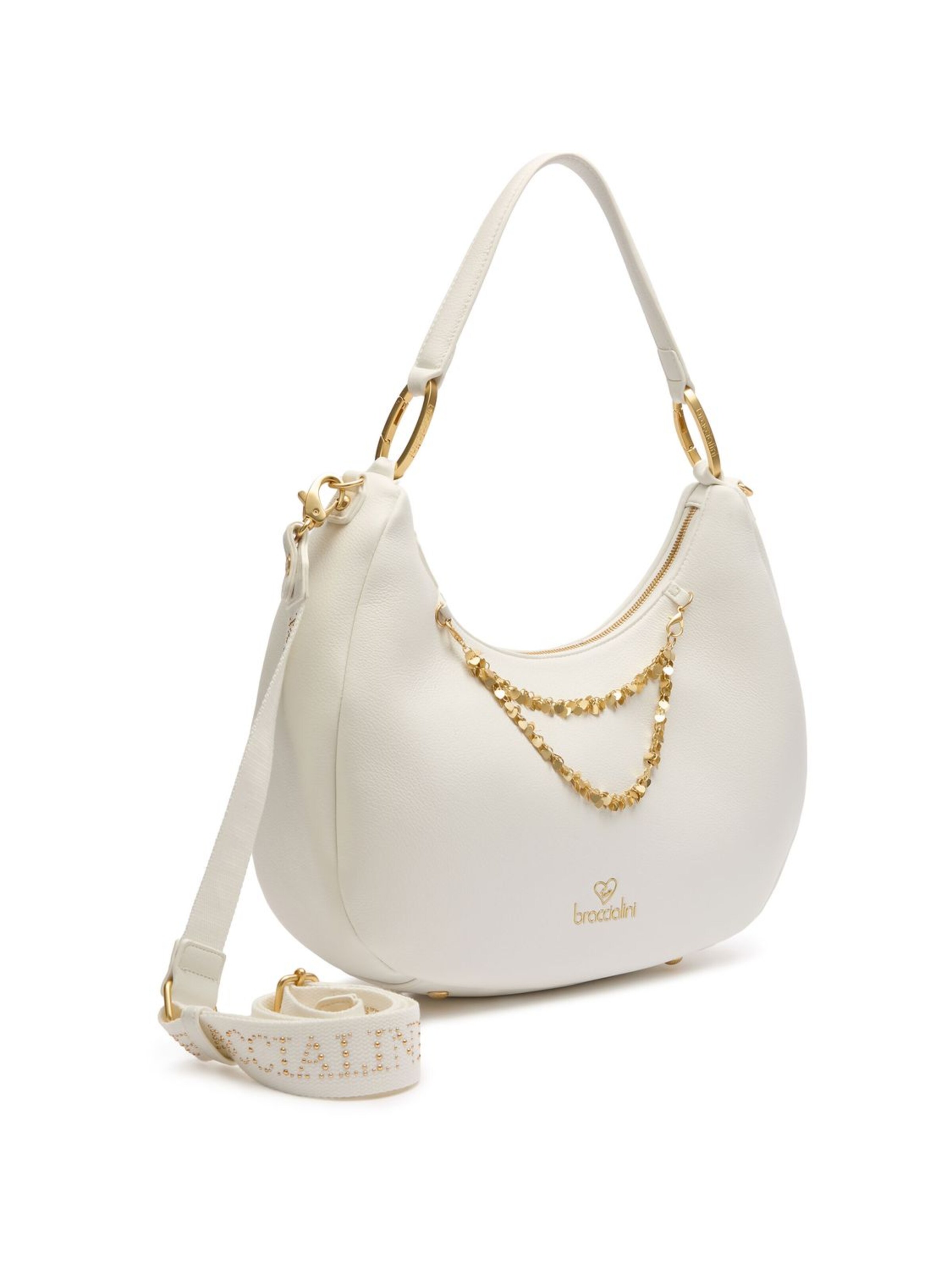 Braccialini Schultertasche 'Amy'‌‌‌‌‌ in Weiß