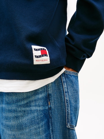 Tommy Jeans Pulover | modra barva