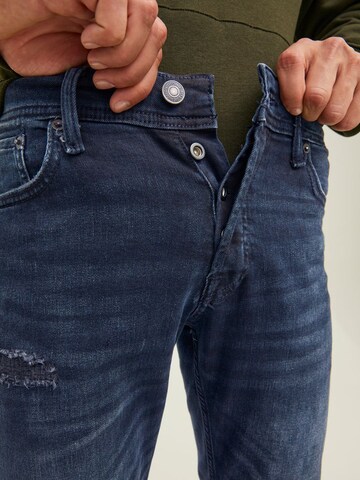 JACK & JONES Slimfit Jeans 'Glenn' i blå