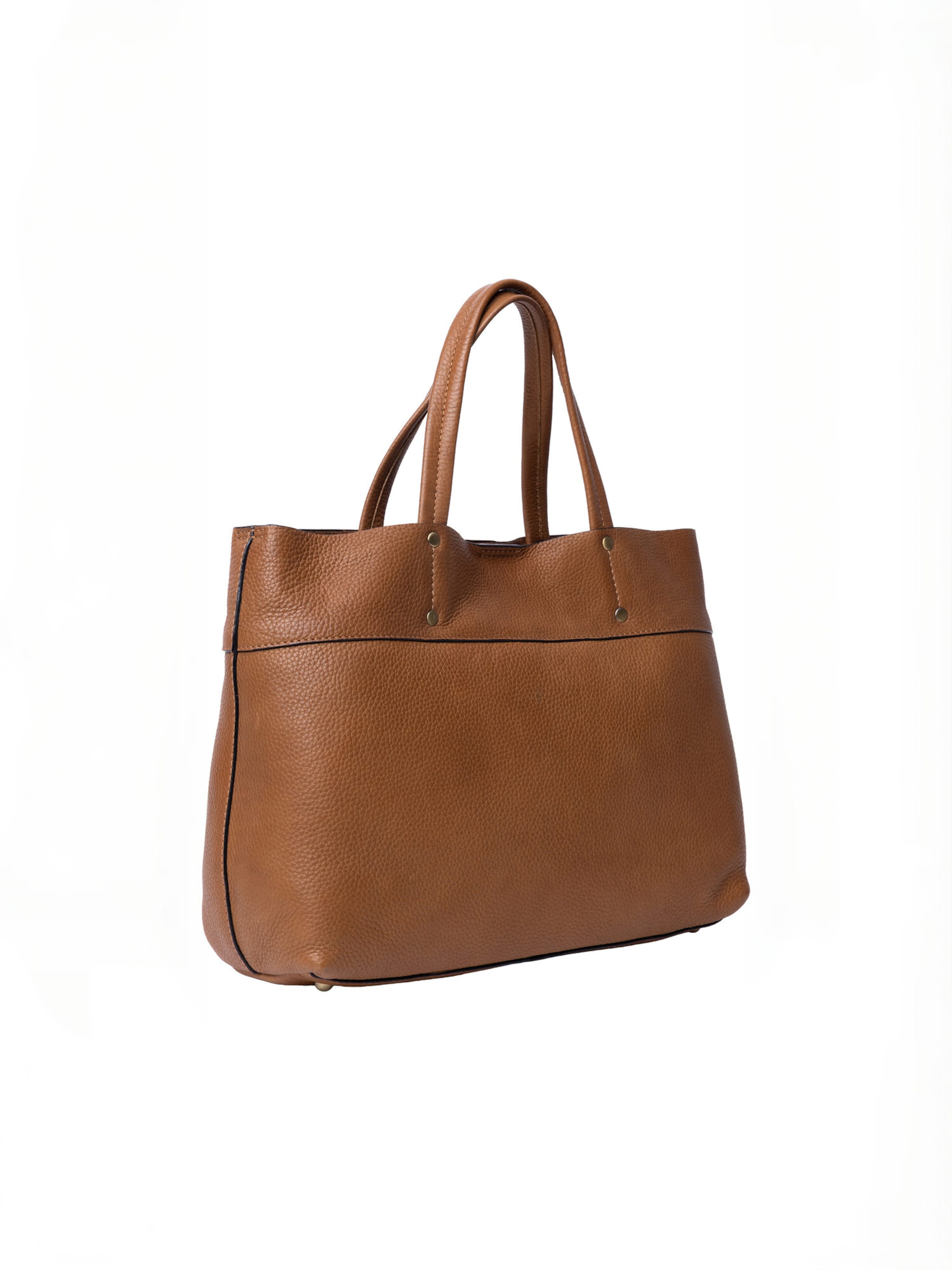Cabas ' Sofie ' RE:DESIGNED en beige : sur le côté