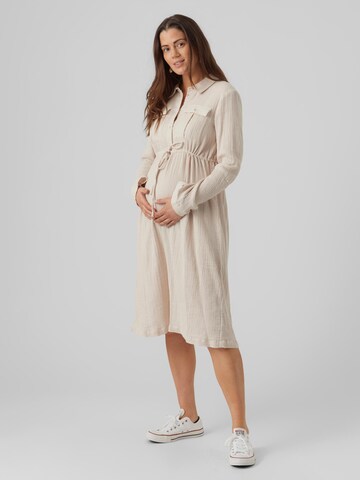 MAMALICIOUS Shirt Dress 'Cora' in Grey