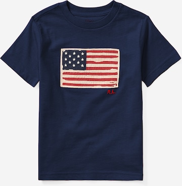 Polo Ralph Lauren T-Shirt 'FLAG' in Blau: Vorderseite