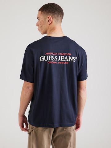GUESS JEANS Μπλουζάκι σε μπλε: μπροστά