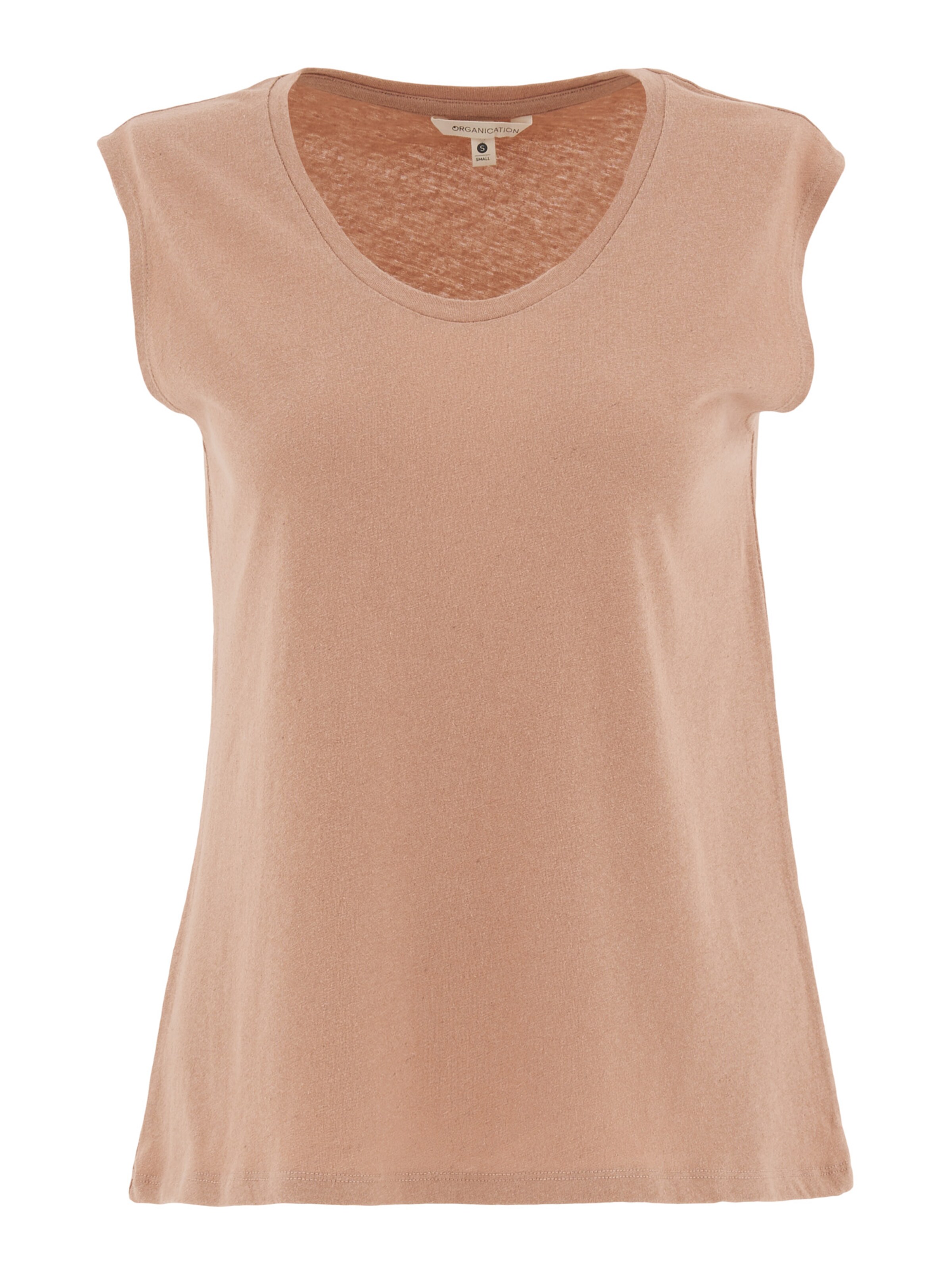 Organication Top in Brown: front