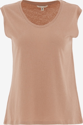 Organication Top in Braun: Vorderseite