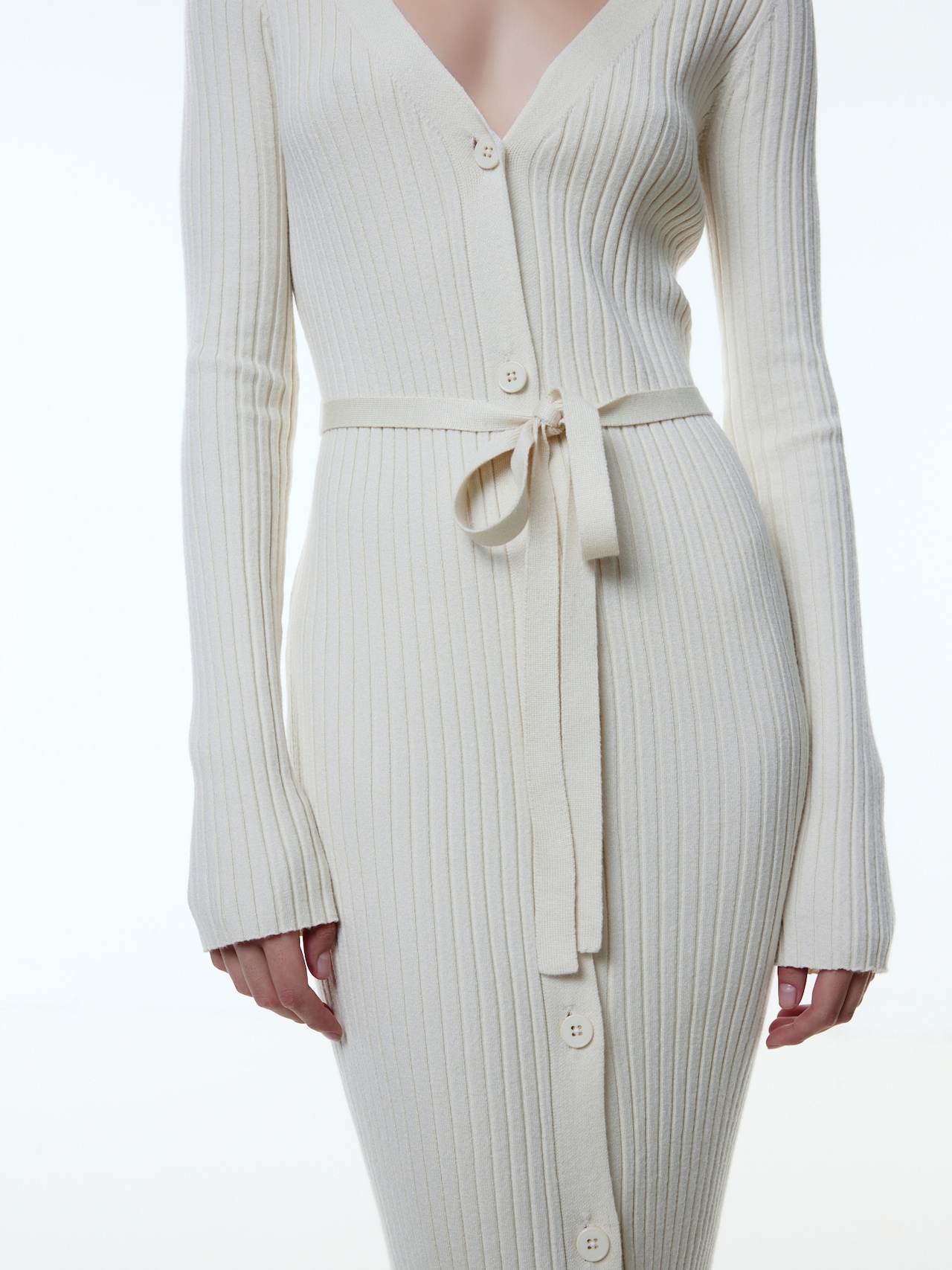 EDITED Robes en maille 'Gwenda' beige chiné