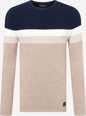 Key Largo Regular fit Sweater 'HANSI' in Beige: front
