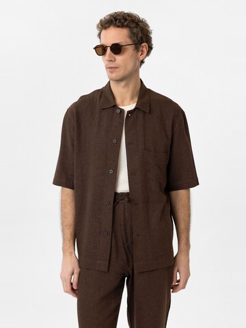 Antioch Comfort fit Button Up Shirt 'Jonas' in Brown: front