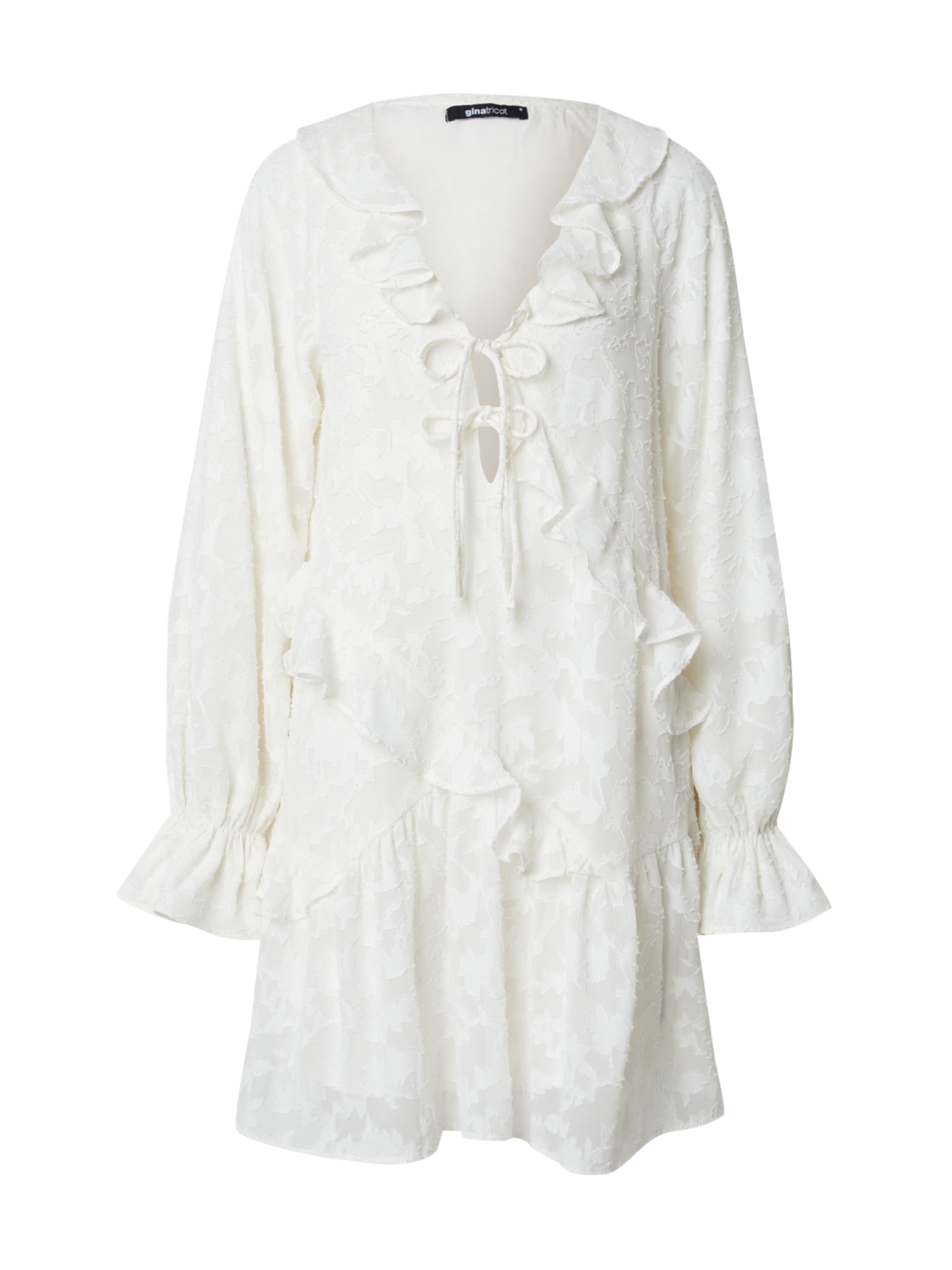 balts Gina Tricot Kleita: no priekšpuses