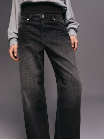 Baggy Jeans de la Bershka pe negru