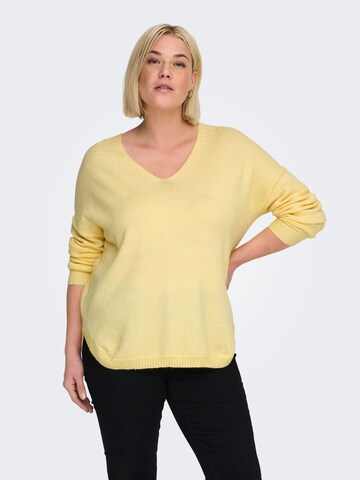 ONLY Carmakoma Sweater 'CARMargareta' in Yellow