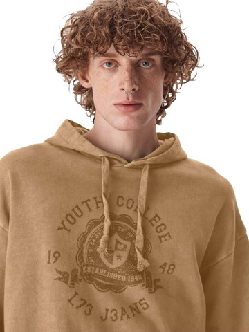 Sweat-shirt 'Printed Sweatshirt' LTB Jeans en beige