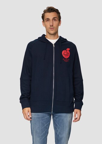 Veste de survêtement s.Oliver Red Label Big & Tall en bleu : devant