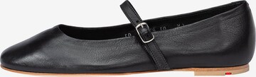 LLOYD Ballet Flats with Strap in Black: front