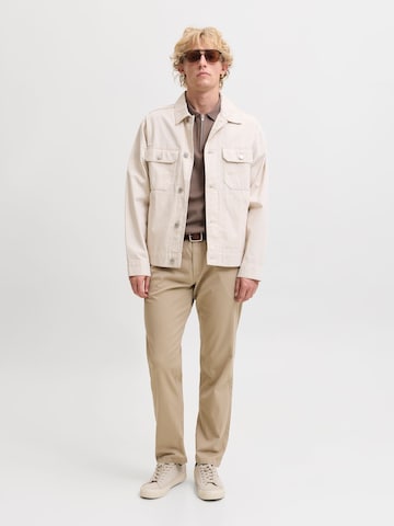 JACK & JONES Ohlapna forma Chino hlače 'JPSTKANE JJDAVE' | bež barva