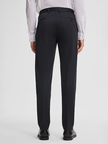 STRELLSON Slim fit Pleated Pants 'Kynd' in Grey