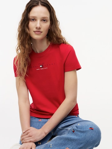 Tricou 'LINEAR' de la Tommy Jeans pe roșu