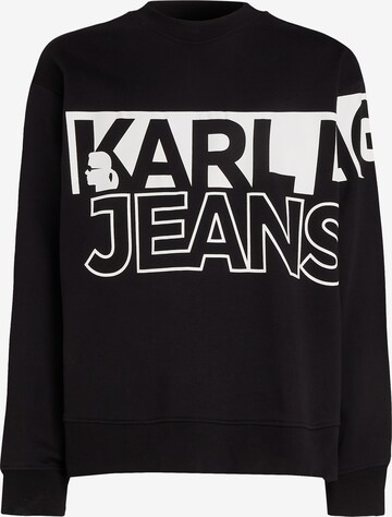 Sweat-shirt Karl Lagerfeld en noir : devant