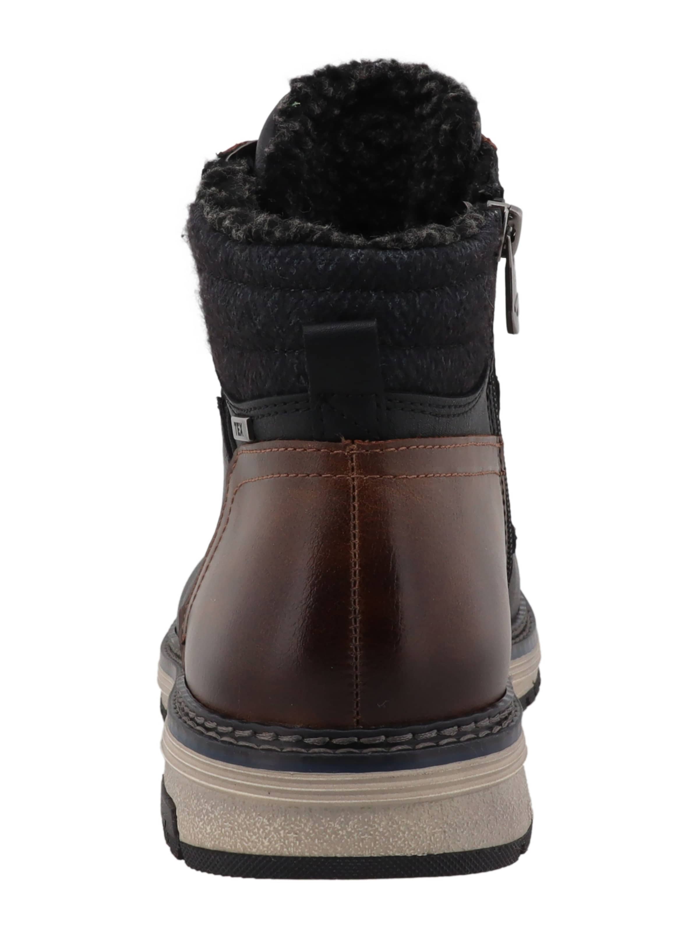 Bocanci cu șireturi de la TOM TAILOR pe negru