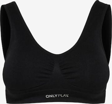 ONLY PLAY Bustier Sport bh 'Mira' in Zwart: voorkant