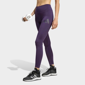 ADIDAS PERFORMANCE Skinny Sporthose 'Essentials' in Lila: Vorderseite